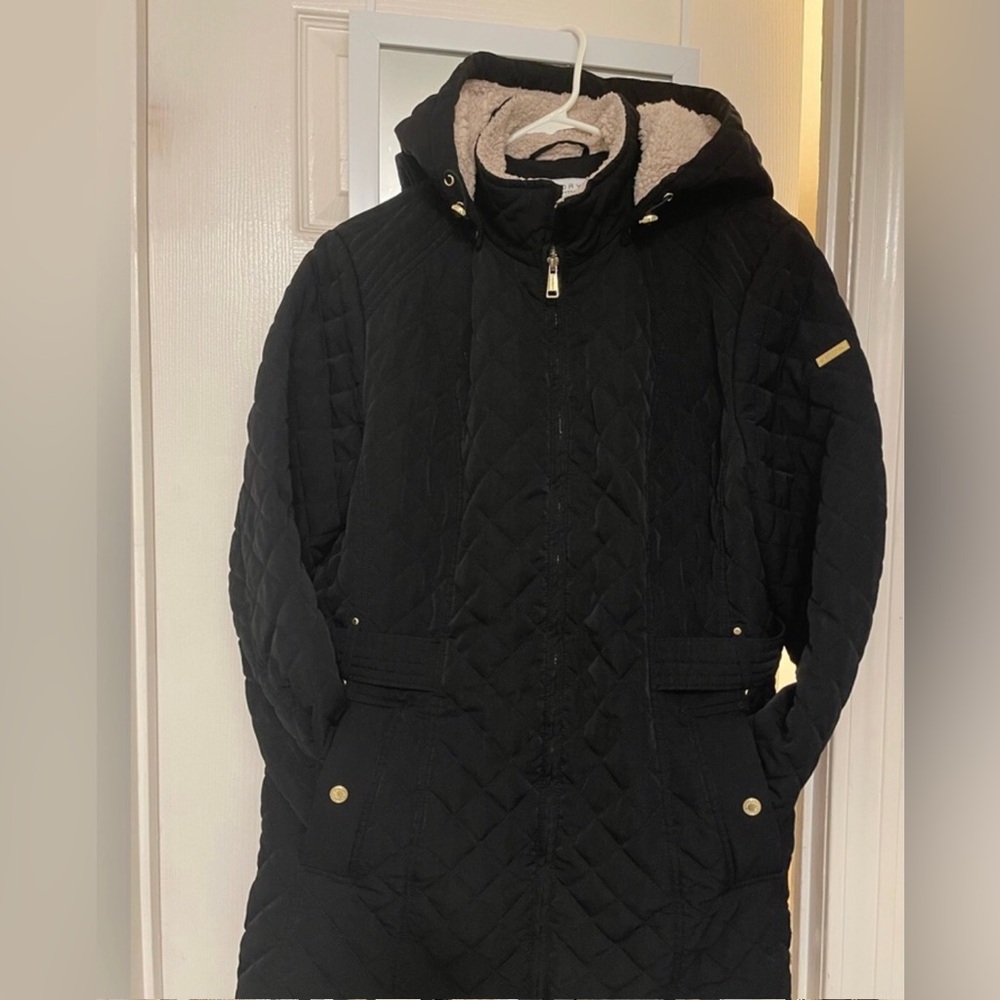 Authentic Laundry By Shelli Segal Black Quilted Puffer Coat ❄️❄️❄️❄️❄️